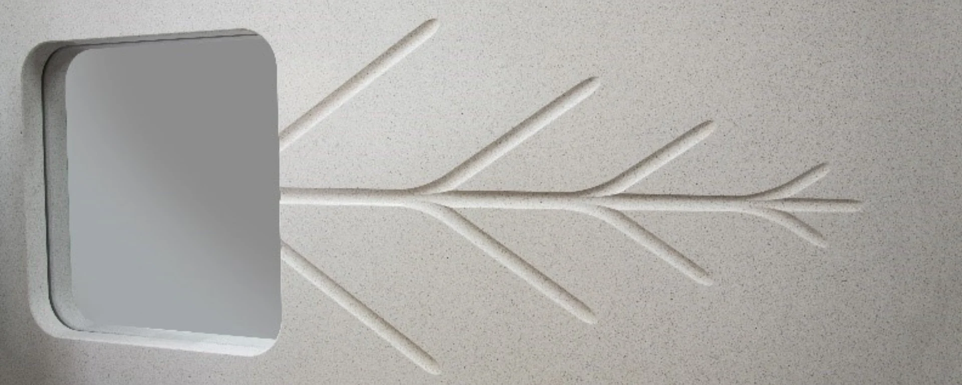 Fishbone drainage groove