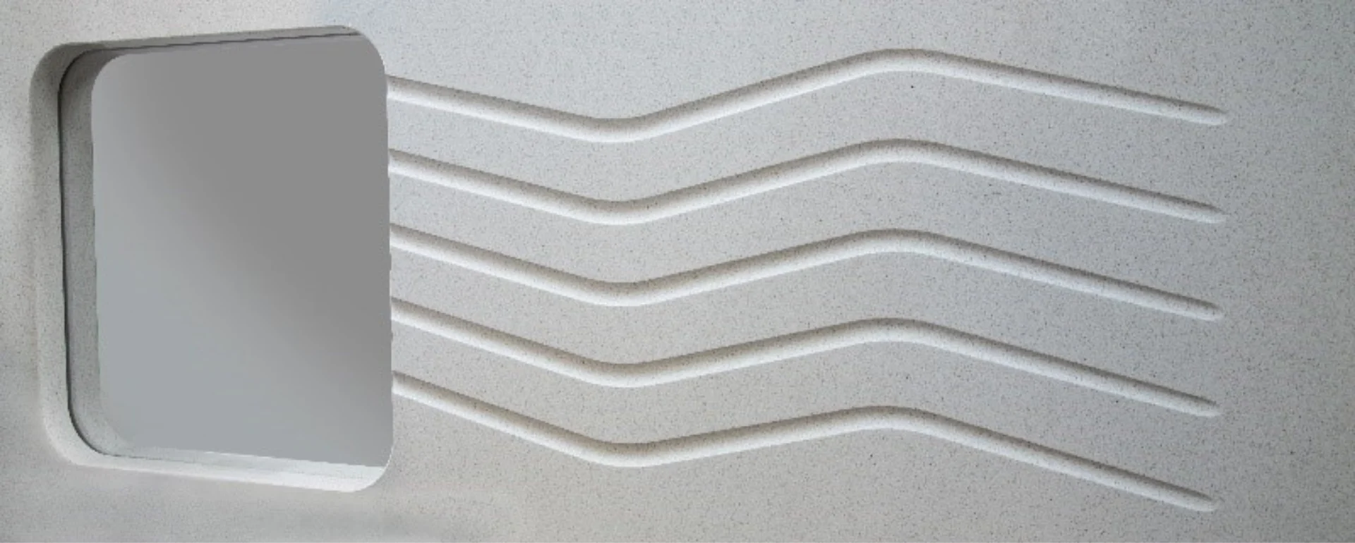 Lightning drainage grooves