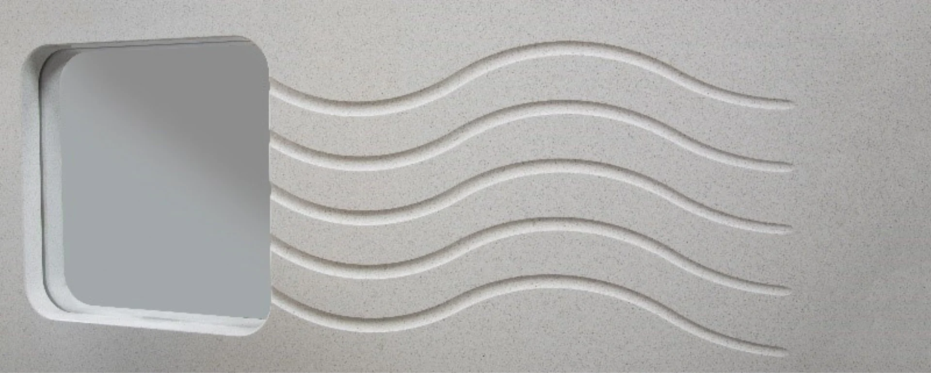 Wavy drainage groove